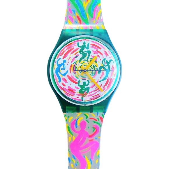 Swatch Watch GIROTONDO GG129 The Club Special Collectible Lockbox Packaging S9 - Picture 1 of 8